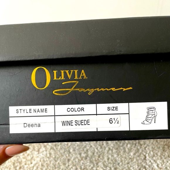 Wine suede 4 1/2 inch heels in good condition. Only wore a few times. - Picture 8 of 8